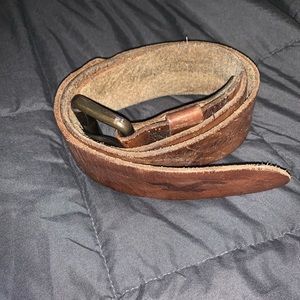 Brown Leather Hollister Belt